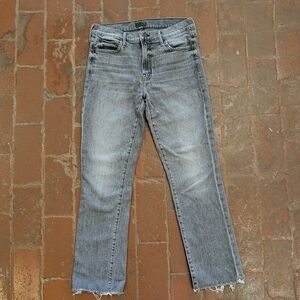Mother The Rascal Ankle Fray, stitching in the dark, Jeans size 28